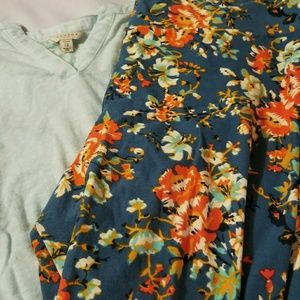 VGUC Lularoe Tc floral leggings